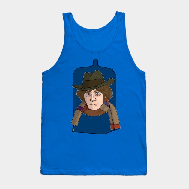 The Fourth Doctor Tank Top by ArtOfTheNerd